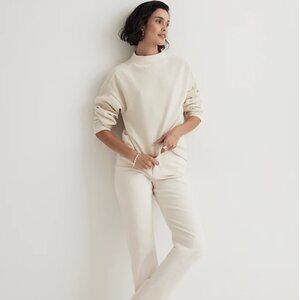 Madewell Striped Jacquard Funnelneck Top